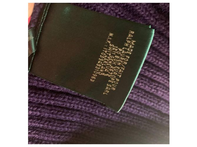 Cárdigan Ralph Lauren de algodón morado M Morado oscuro - vista 6