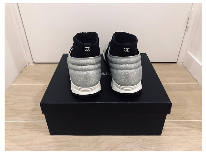 Chanel Sneakers da uomo Nero Argento - vista 5