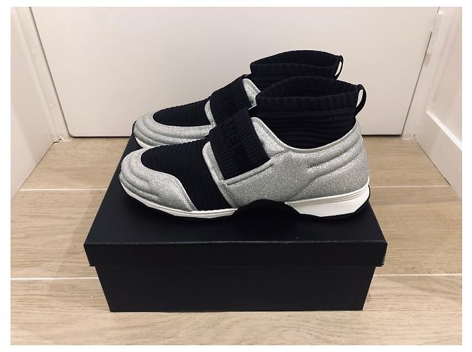 Chanel Sneakers da uomo Nero Argento - vista 6