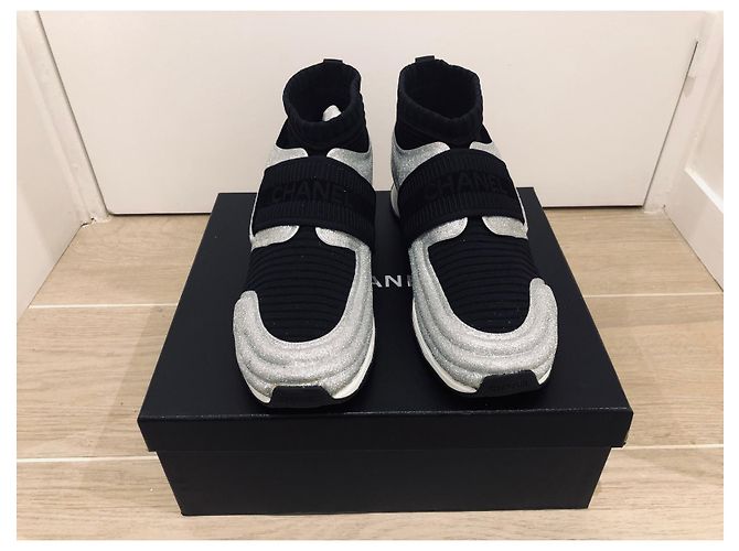 Chanel Sneakers da uomo Nero Argento - vista 7