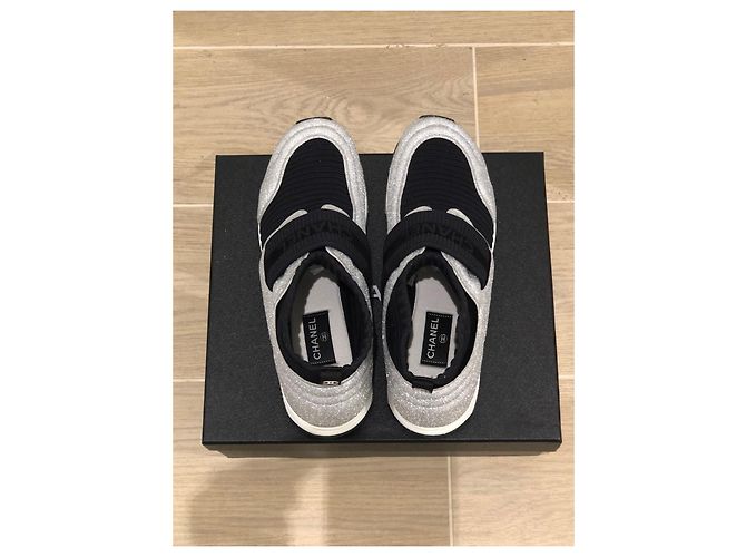 Chanel Sneakers da uomo Nero Argento - vista 8