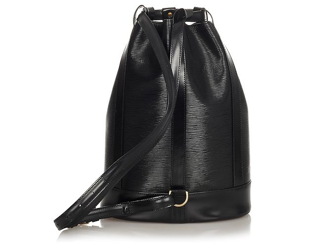 Louis Vuitton Black Epi Randonnee PM Nero - vista 3