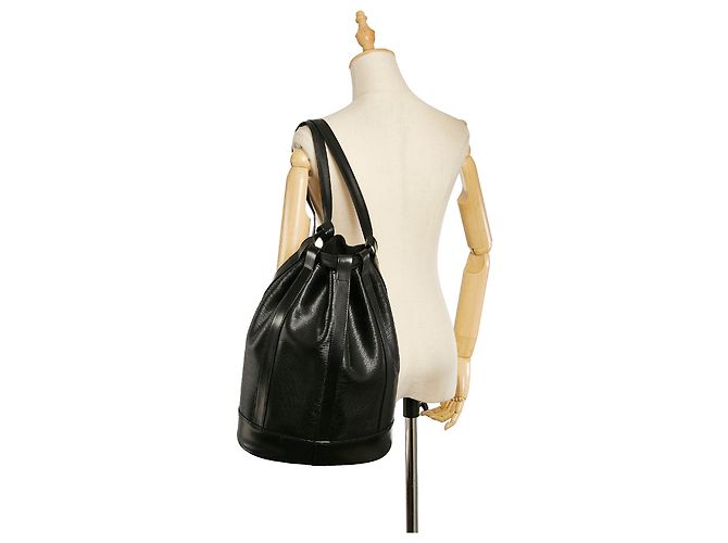 Louis Vuitton Black Epi Randonnee PM Nero - vista 8
