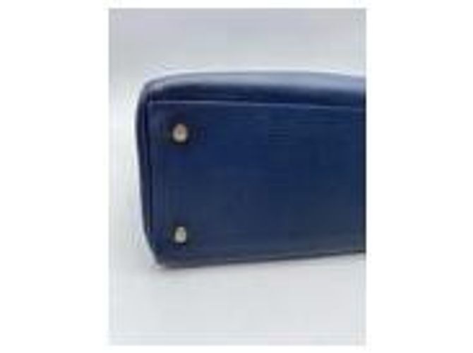 Hermès Kelly 35 Hardware de ouro ,  Com alça de ombro, cadeado e chaves Azul - vista 5