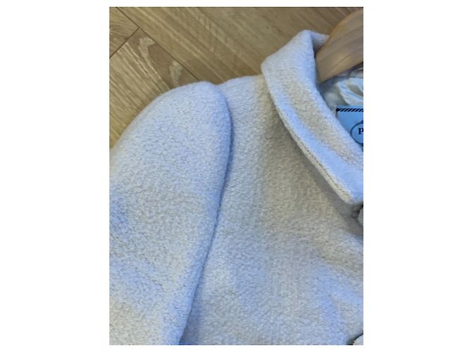 Prada Wool Coat Cream Size 36 - view 3