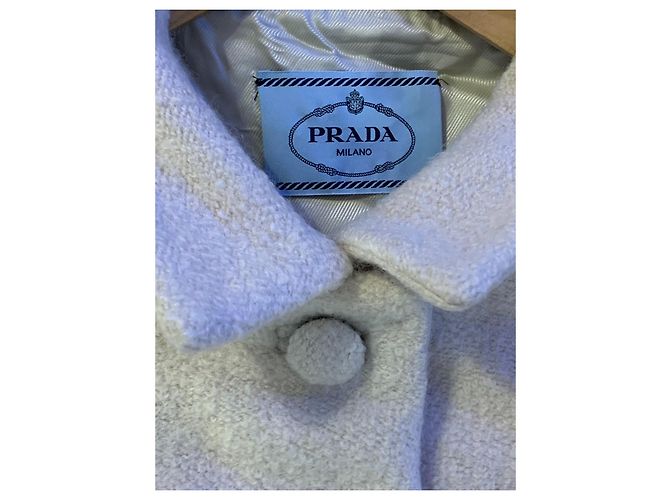 Prada Wool Coat Cream Size 36 - view 4