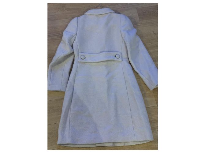 Prada Wool Coat Cream Size 36 - view 5