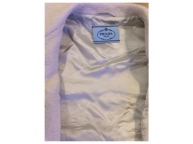Prada Wool Coat Cream Size 36 - view 6