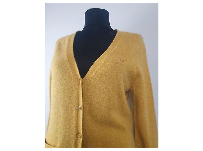 Autre Marque Linea Firenze Kaschmir Cardigan Senfgelb M - Ansicht 2