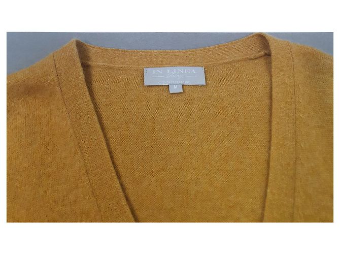 Autre Marque Linea Firenze Kaschmir Cardigan Senfgelb M - Ansicht 3