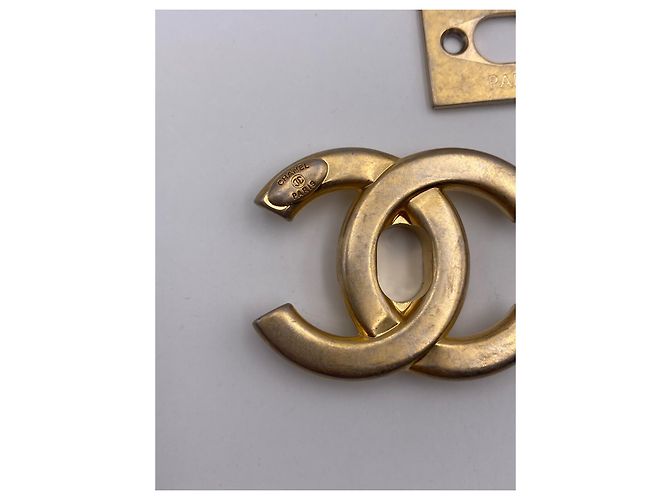 CHANEL chiusura CC turnlock oro  4x3 cm D'oro - vista 6