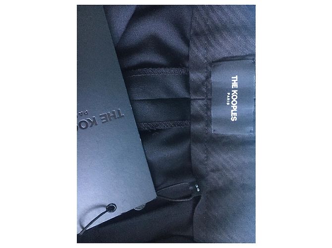 The Kooples Black Wool Lace Pants - view 6