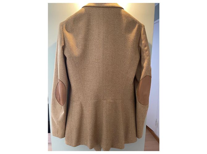 Yves Saint Laurent Wool Jacket Beige - view 6