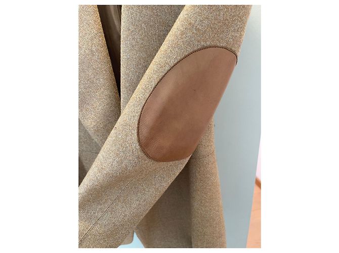 Yves Saint Laurent Wool Jacket Beige - view 9