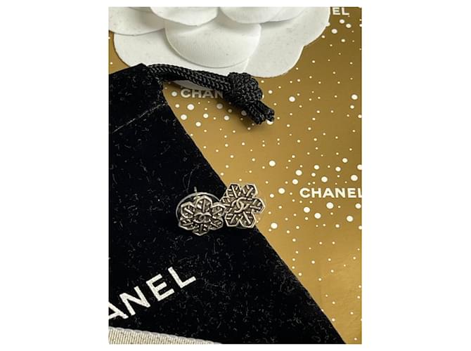 Chanel Orecchini fiocco di neve Argento - vista 2
