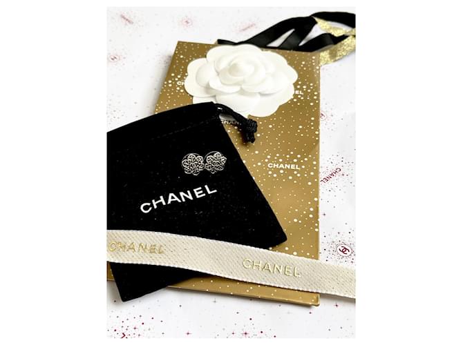 Chanel Orecchini fiocco di neve Argento - vista 5
