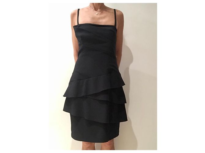 Pinko T schwarzes trägerloses Kleid aus Polyester-Crpe. 36 ( 40 ES) - Ansicht 13