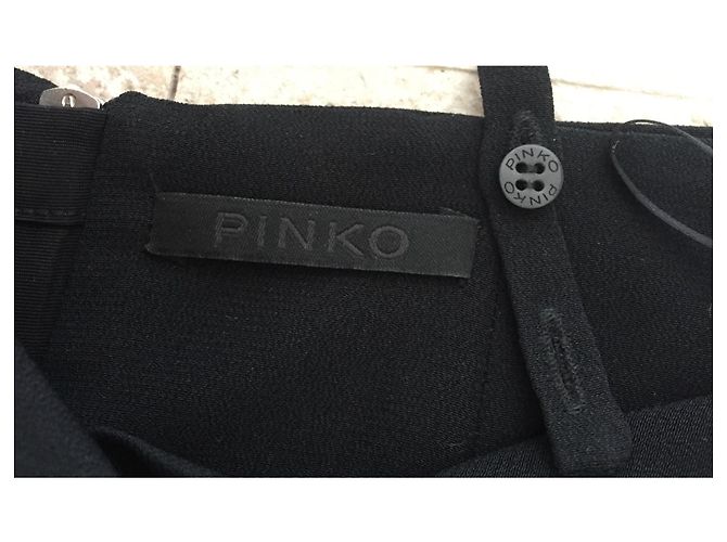 Pinko T schwarzes trägerloses Kleid aus Polyester-Crpe. 36 ( 40 ES) - Ansicht 3