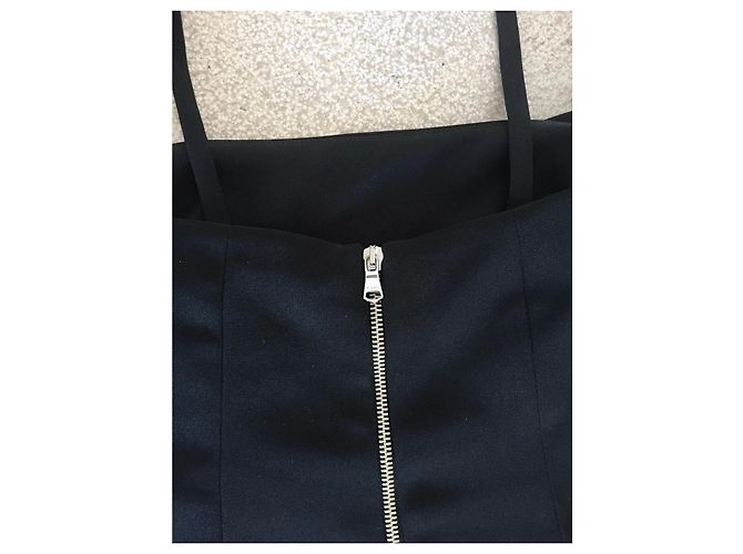 Pinko T schwarzes trägerloses Kleid aus Polyester-Crpe. 36 ( 40 ES) - Ansicht 4