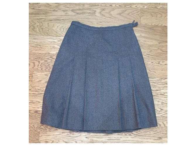 Burberry gonna plisse vintage Grigio - vista 2