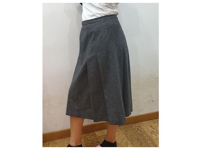 Burberry gonna plisse vintage Grigio - vista 5