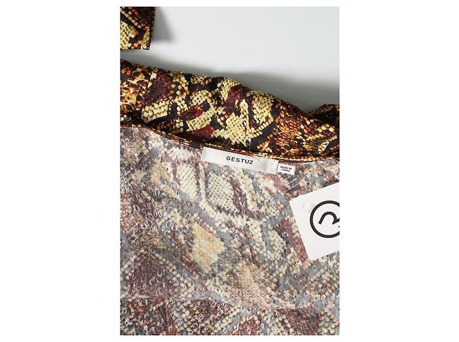 Gestuz Kleid Schlangenleder Print Viskose Größe 36 Mehrfarben - Ansicht 3