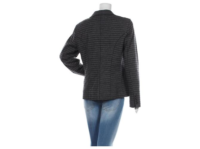 Blazer Blonde No.8 Gris Azul Lana Algodón - vista 2