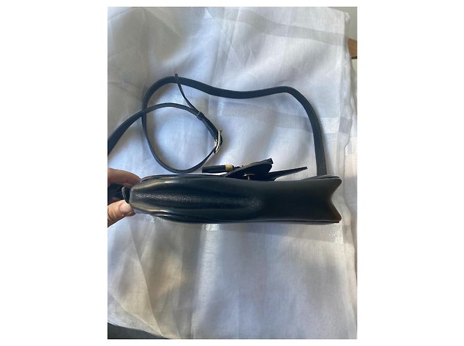 Borsa a tracolla Céline in pelle blu navy Blu scuro - vista 4