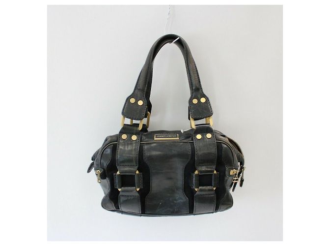 Borsa a mano Jimmy Choo nera e blu Nero Blu navy - vista 2