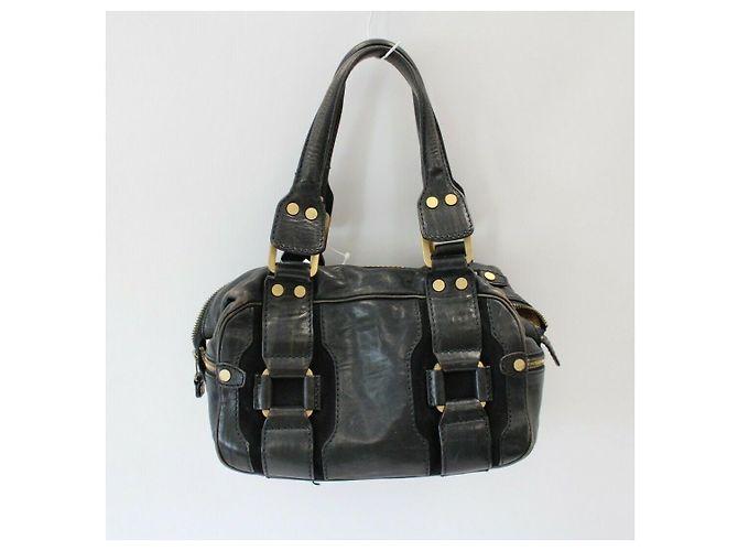Borsa a mano Jimmy Choo nera e blu Nero Blu navy - vista 3