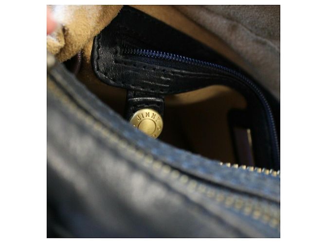 Borsa a mano Jimmy Choo nera e blu Nero Blu navy - vista 7