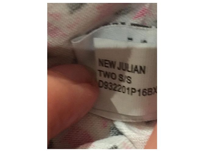 Diane Von Furstenberg DvF New Julian Two Wickelkleid aus Seidengemisch Schwarz Pink Weiß - Ansicht 6