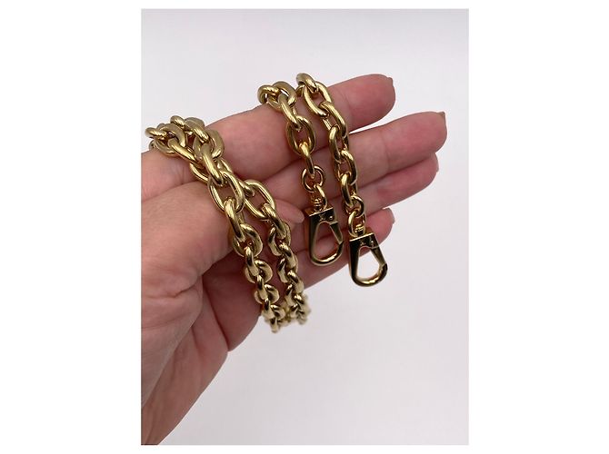 Abnehmbarer Louis Vuitton goldener Kettenschulterriemen - Ansicht 2