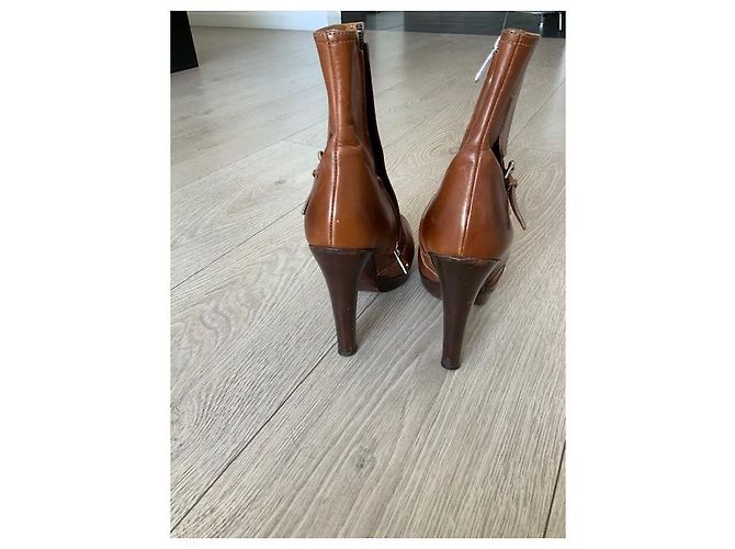 Ralph Lauren Black Label Botines Ralph Lauren Collection Coñac - vista 4