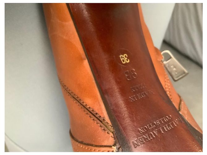Ralph Lauren Black Label Botines Ralph Lauren Collection Coñac - vista 5