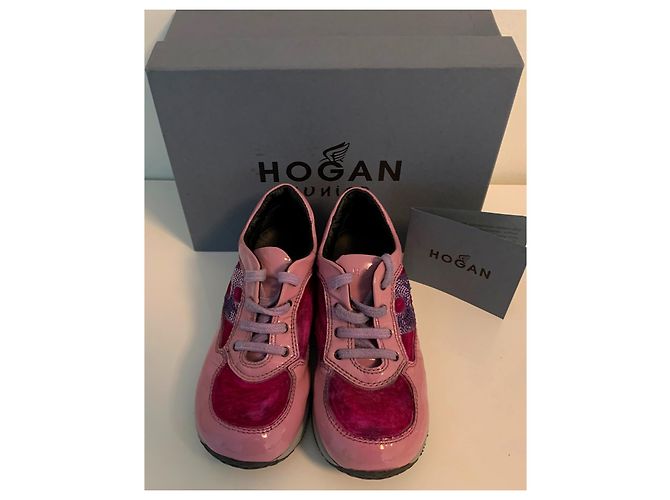 Hogan Interactive Junior Sneaker Rosa Lackleder Pink - Ansicht 10