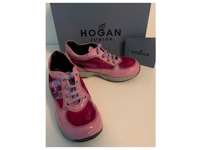 Hogan Interactive Junior Sneaker Rosa Lackleder Pink - Ansicht 11