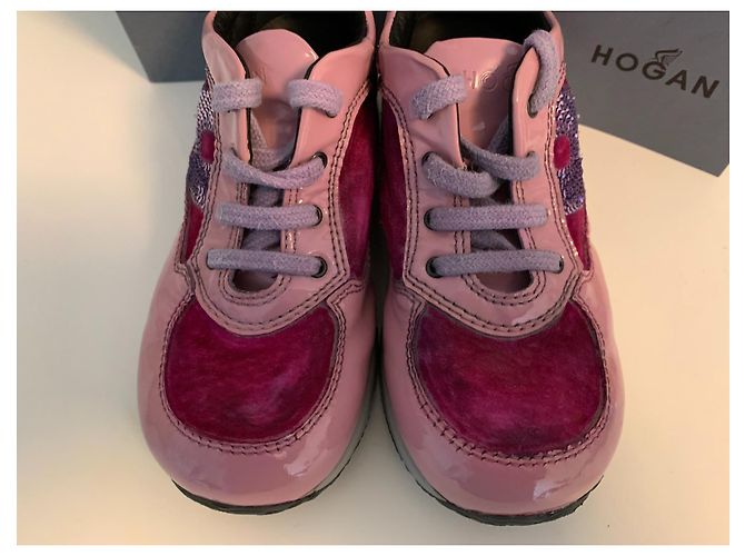 Hogan Interactive Junior Sneaker Rosa Lackleder Pink - Ansicht 12