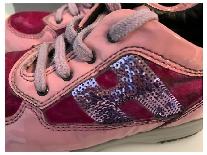 Hogan Interactive Junior Sneaker Rosa Lackleder Pink - Ansicht 2