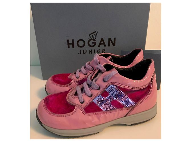 Hogan Interactive Junior Sneaker Rosa Lackleder Pink - Ansicht 3