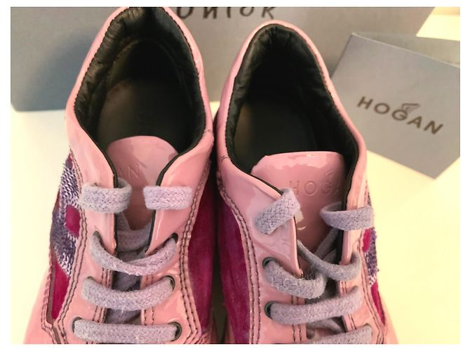 Hogan Interactive Junior Sneaker Rosa Lackleder Pink - Ansicht 4