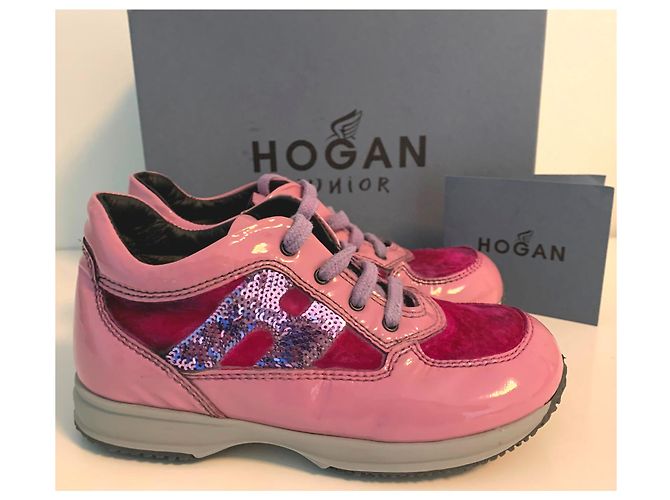 Hogan Interactive Junior Sneaker Rosa Lackleder Pink - Ansicht 7