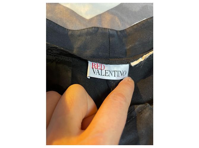 Pantalones Capri de algodón negro Red Valentino - vista 5