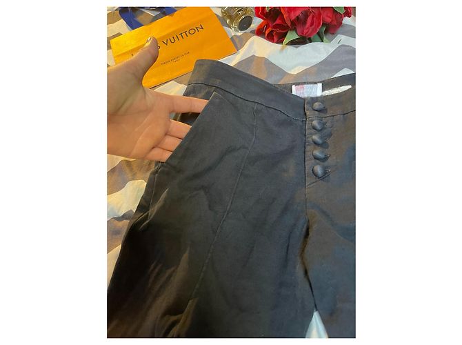 Pantalones Capri de algodón negro Red Valentino - vista 9