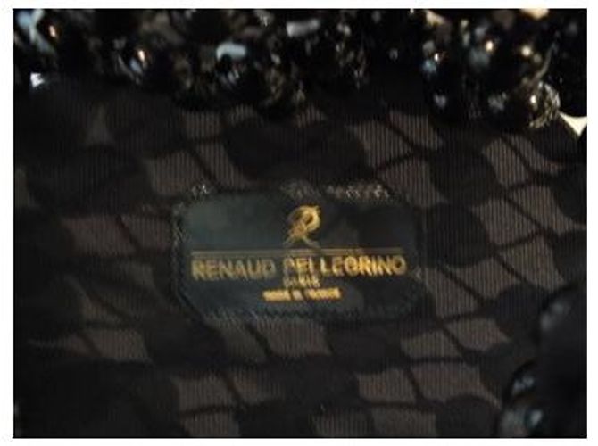 Renaud Pellegrino Borsa portamonete con perline e passamaneria Nero - vista 2