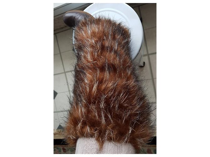 Tosca Blu - Botas yeti moon de piel marrón y pelo sintético Beige Marrón claro Marrón oscuro - vista 9