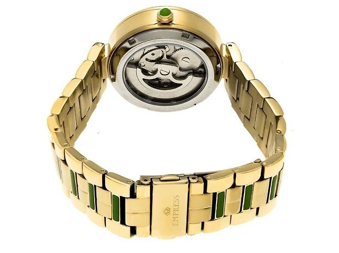 Autre Marque Imperatriz - Relógio automático verde maçã em aço banhado a ouro Branco Dourado - vista 2