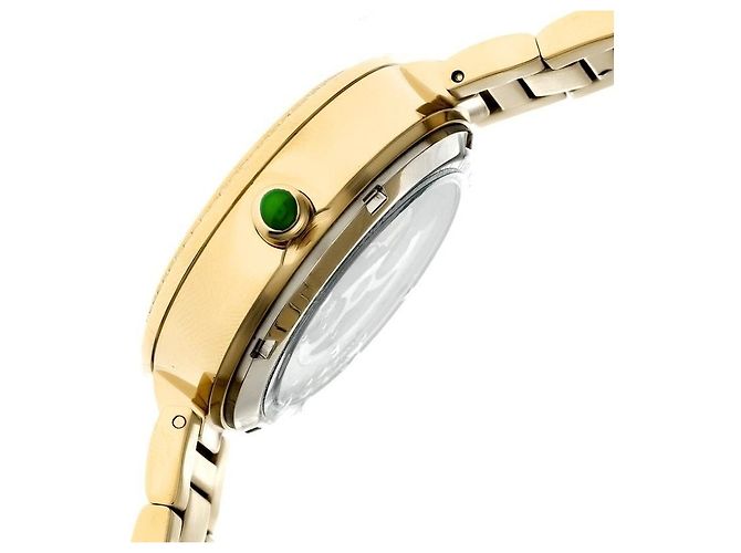 Autre Marque Imperatriz - Relógio automático verde maçã em aço banhado a ouro Branco Dourado - vista 3