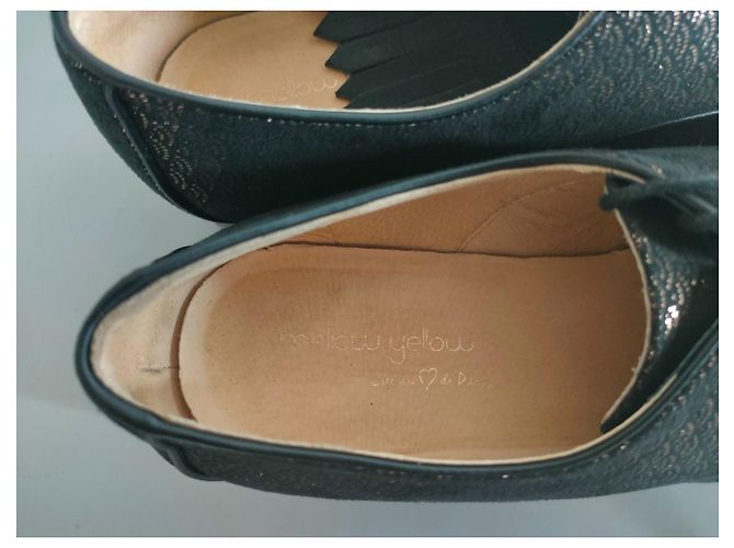 Derbies Mellow Yellow Schwarz Metallisch - Ansicht 3