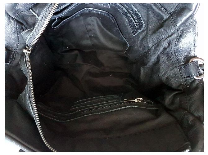 Autre Marque Marc O'Polo - Borsa messenger in pelle nera Nero - vista 6